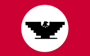 [Mexican American Red flag with Eagle]